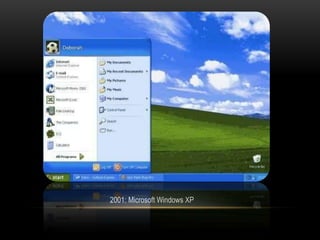 2001: Microsoft Windows XP