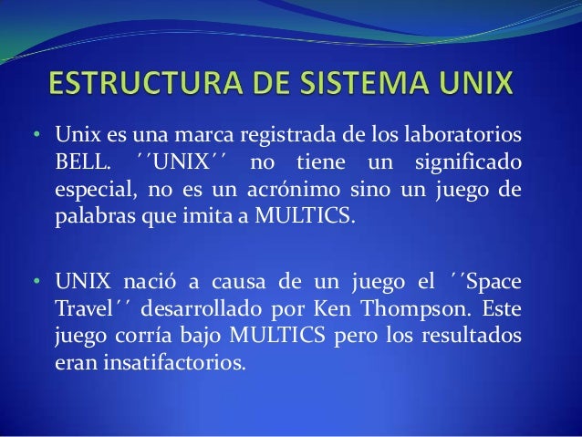 Sistema operativo unix jose