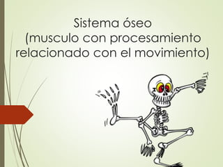 Sistema óseo
(musculo con procesamiento
relacionado con el movimiento)
 