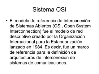 Sistema OSI ,[object Object]