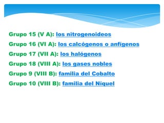 Calcogenos ESTRUCTURA DE LA TABLA PERIODICA | PPTX