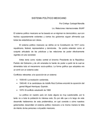 Sistema político mexicano