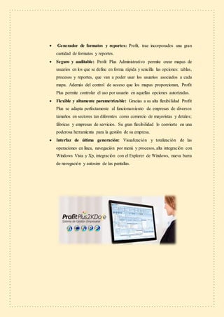 Sistema profit plus | DOCX