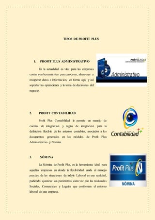 SISTEMA PROFIT PLUS | DOCX