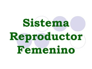 Sistema 
Reproductor 
Femenino 
 