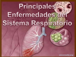 Principales  Enfermedades del  Sistema Respiratorio 