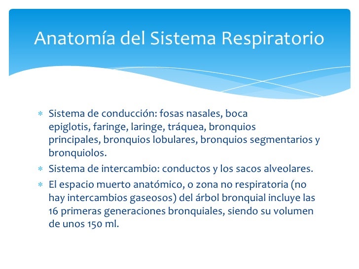 SISTEMA RESPIRATORIO: Tracto - Biología Humana