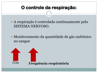 Sistema Respiratório -- A respiração pulmonar | PPTX