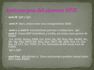 N Raro Sistema eritrocitario Rh y antígenos.ppt