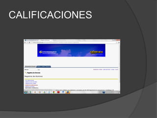 CALIFICACIONES
 