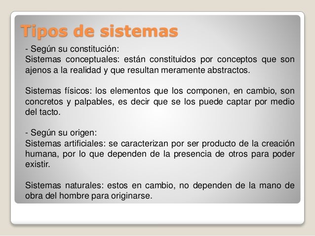 Resultado de imagen para tipos de sistemas naturales