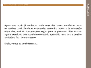 Sistemas de Numeração e Conversão de Bases