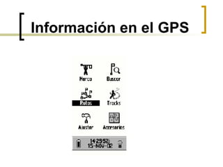 Información en el GPS 