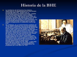 Barrera Hematoencefalica & Accidentes Cerebro Vasculares | PPT