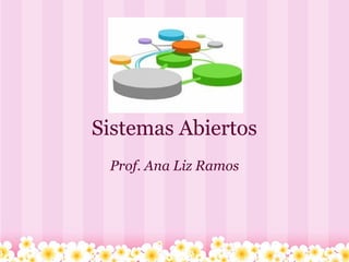 Sistemas Abiertos Prof. Ana Liz Ramos 