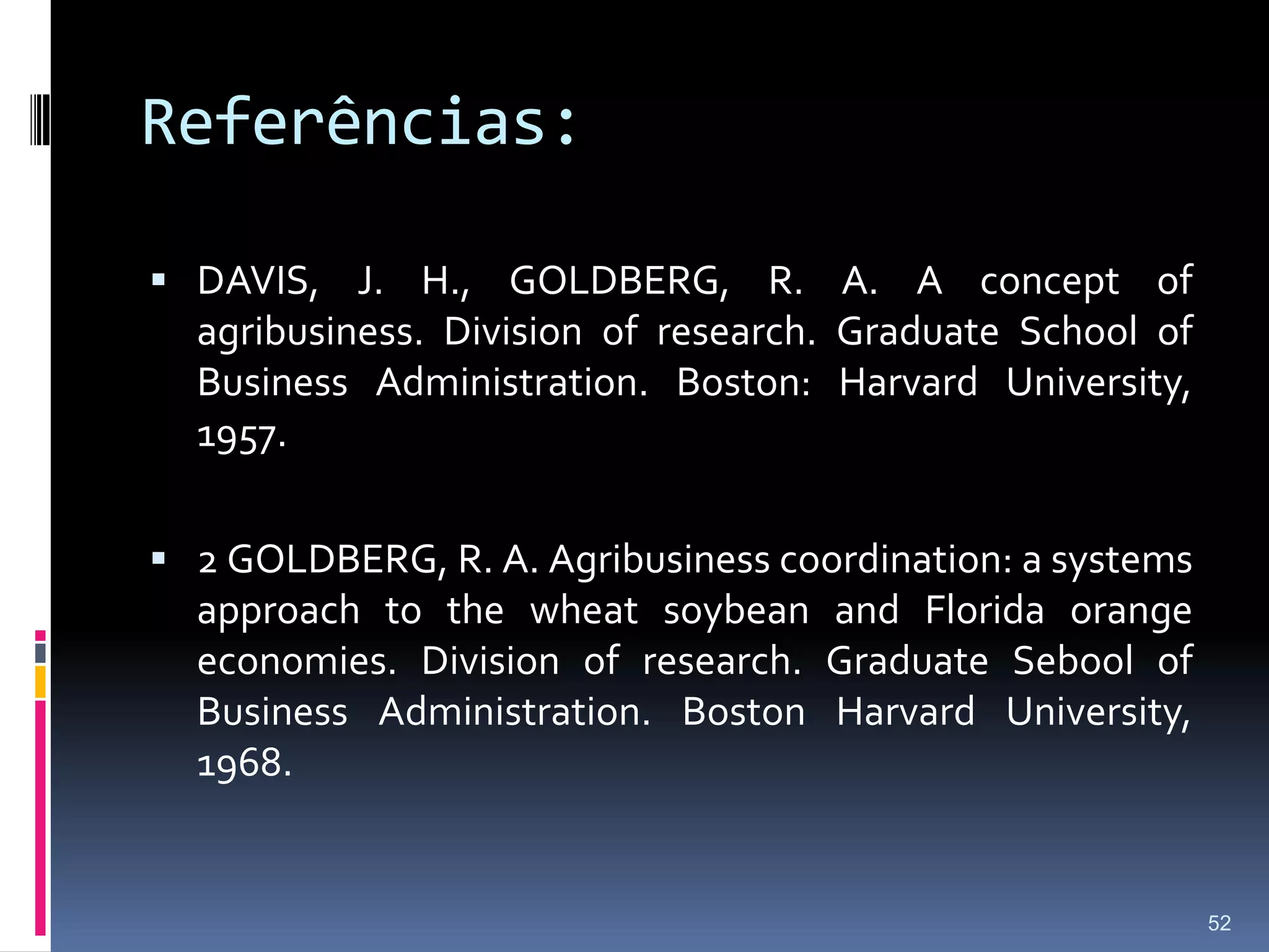 Objetivo de Sistematizar  a CadeiaEfetuar a descrição de toda a cadeia;Reconhecer o papel da tecnologia na estruturação da cadeia;Organizar estudos de integração;Analisar as políticas voltadas para o agronegócio;Compreender a matriz de insumo-produto para cada um dos produtos;Analisar as estratégias das firmas e associações.33