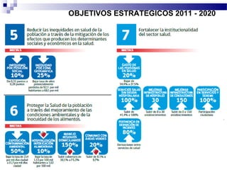 OBJETIVOS ESTRATEGICOS 2011 - 2020
 