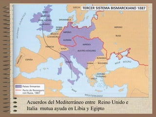 Acuerdos del Mediterráneo entre Reino Unido e
Italia mutua ayuda en Libia y Egipto
 
