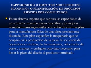 Sistemas cad cam cae capp | PPT