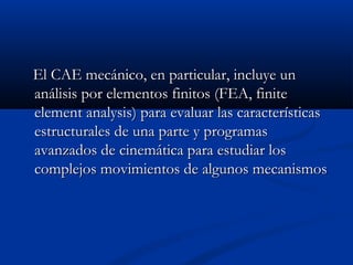 Sistemas cad cam cae capp | PPT
