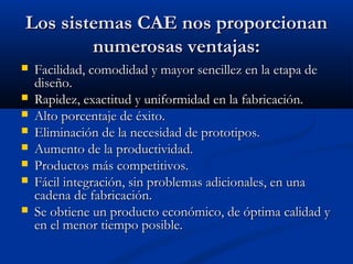 Sistemas cad cam cae capp | PPT