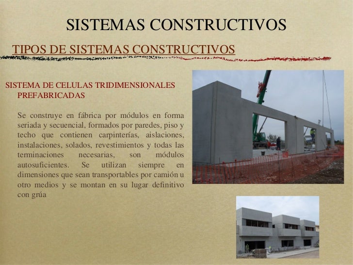 Sistemas constructivos