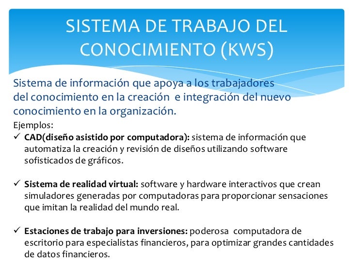 Sistemas de administración del conocimiento Sistemas de administración del conocimiento