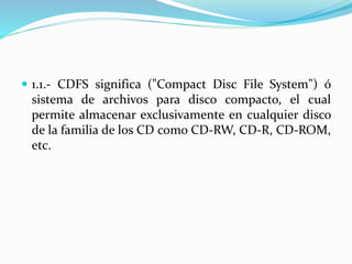 Sistemas de archivos | PPTX