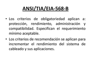 ANSI TIA/EIA 568 B