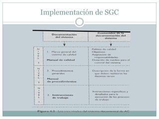 Implementación de SGC