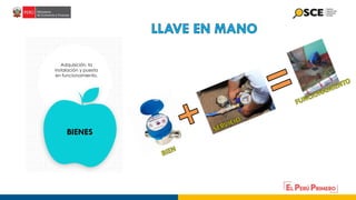 Adquisición, la
instalación y puesta
en funcionamiento.
BIENES
 