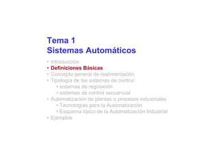 SISTEMAS DE CONTROLL