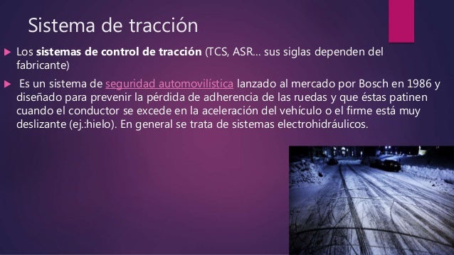 Sistema de control de tracción (asr)