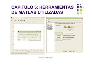 CAPITULO 5: HERRAMIENTAS
DE MATLAB UTILIZADAS
DIA MATLAB 2008. BOGOTÁ
 