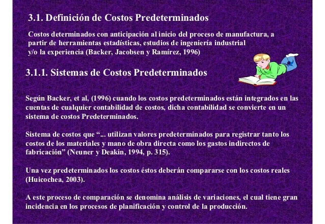 Sistemas de costos predeterminados