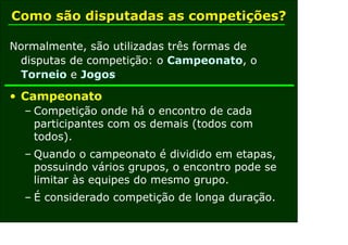 Organização de Competições Esportivas: Torneios e Campeonatos 