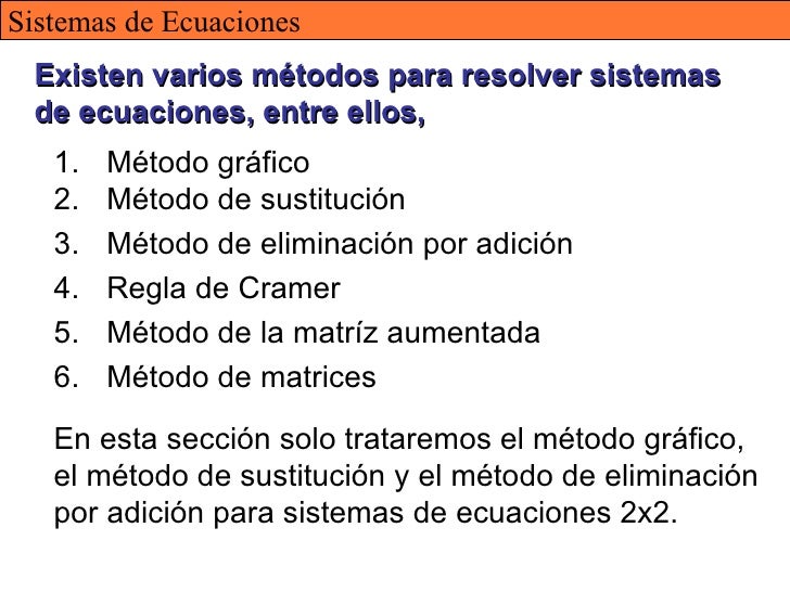 Sistemas De Ecuaciones