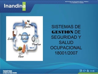 SISTEMAS DE
GESTION DE
SEGURIDAD Y
   SALUD
OCUPACIONAL
 18001/2007
 