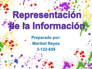Preparado por:
Maribel Reyes
3-122-659
 