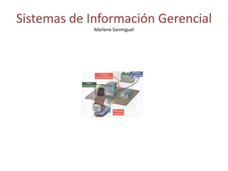 Sistemas de Información Gerencial
             Marlene Sanmiguel
 