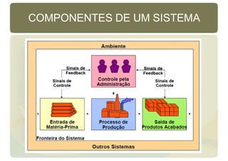 COMPONENTES DE UM SISTEMA
 