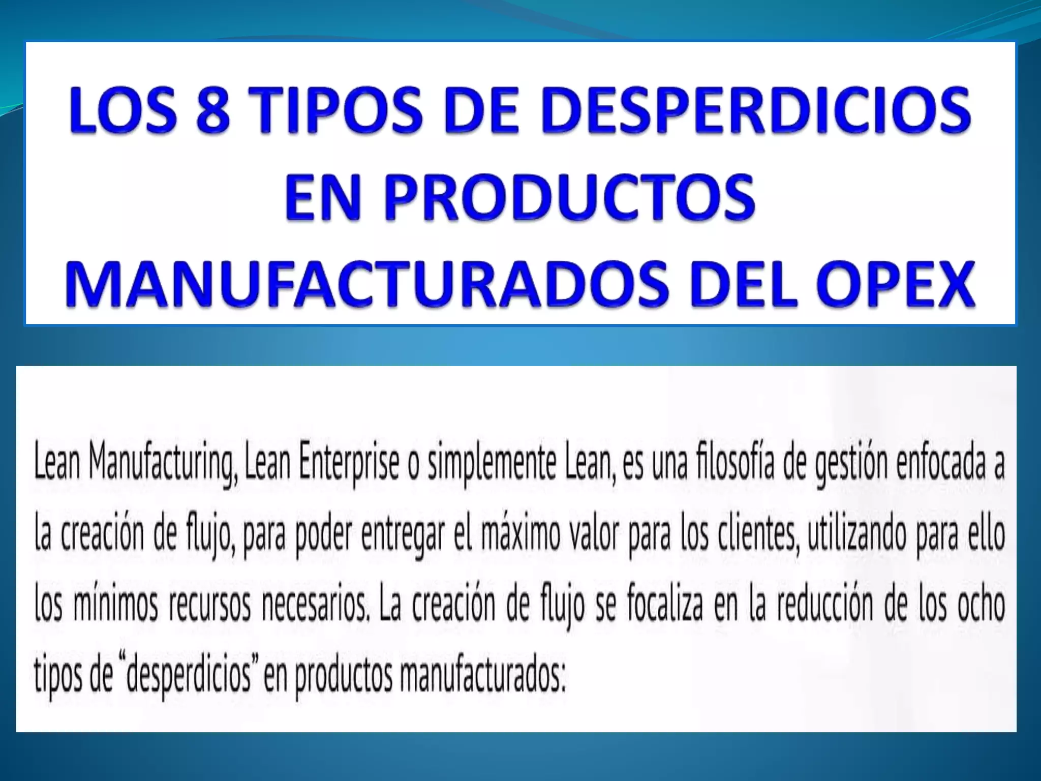 Sistemas de manufactura opex | PPT