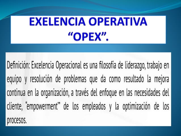 Sistemas de manufactura opex | PPT