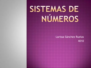 Larissa Sánchez Ruelas
                 4010
 
