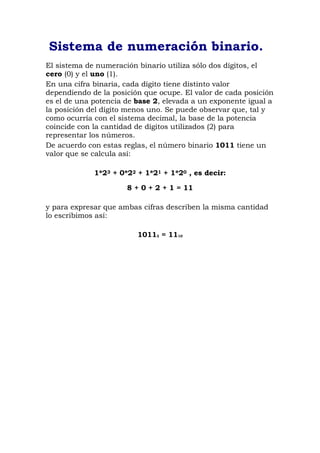 Sistemas De NumeracióN