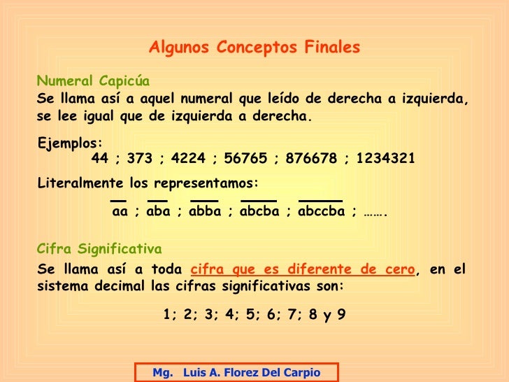 Sistemas de numeracion Sistemas de numeracion