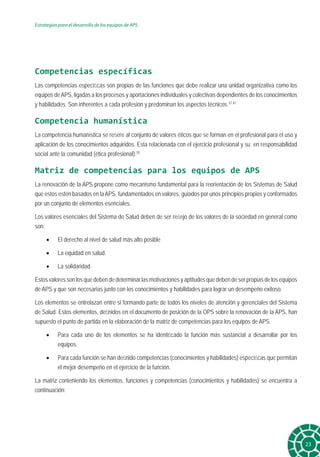 Sistemas de Salud basados en la Atención. APS Estrategias Desarrollo ...