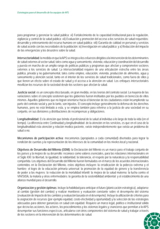 Sistemas de Salud basados en la Atención. APS Estrategias Desarrollo ...
