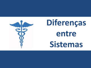 Diferenças
entre
Sistemas
 