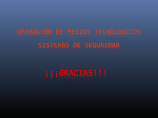 Sistemas de seguridad